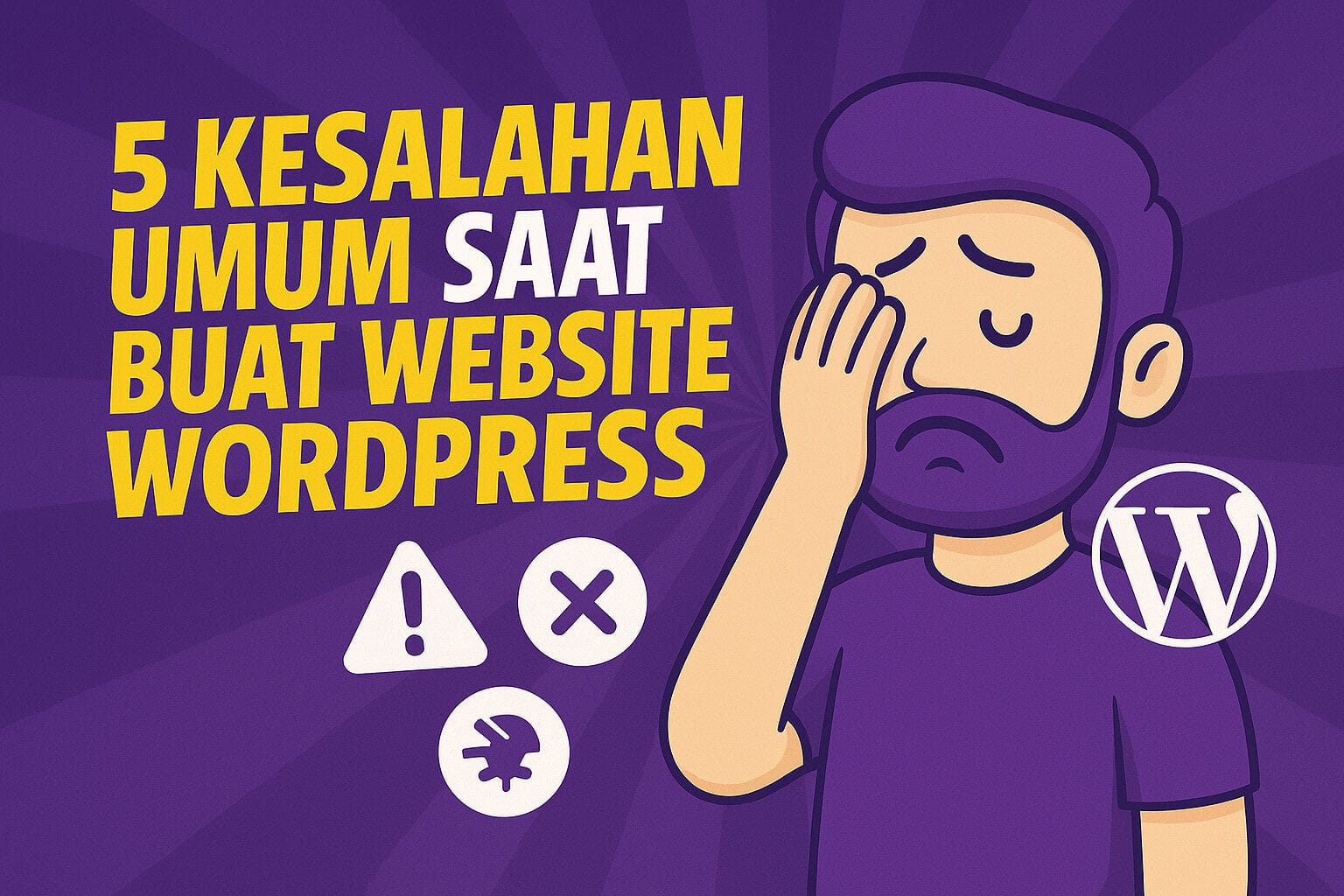 Kesalahan Umum Website WordPress